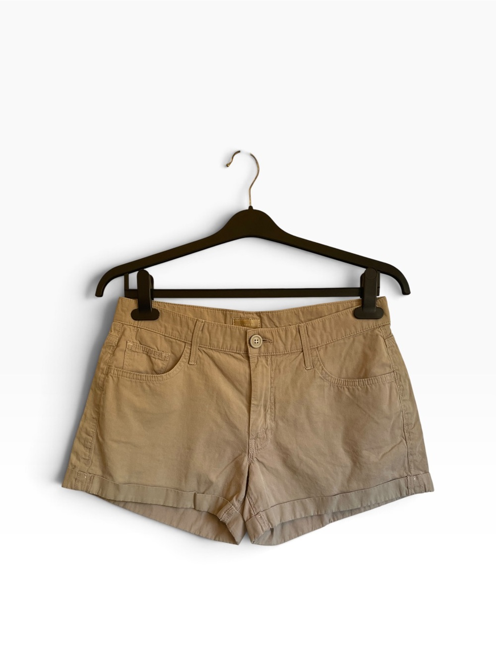 MOTHER Dropout Cuff Cotton Roll-Hem Shorts